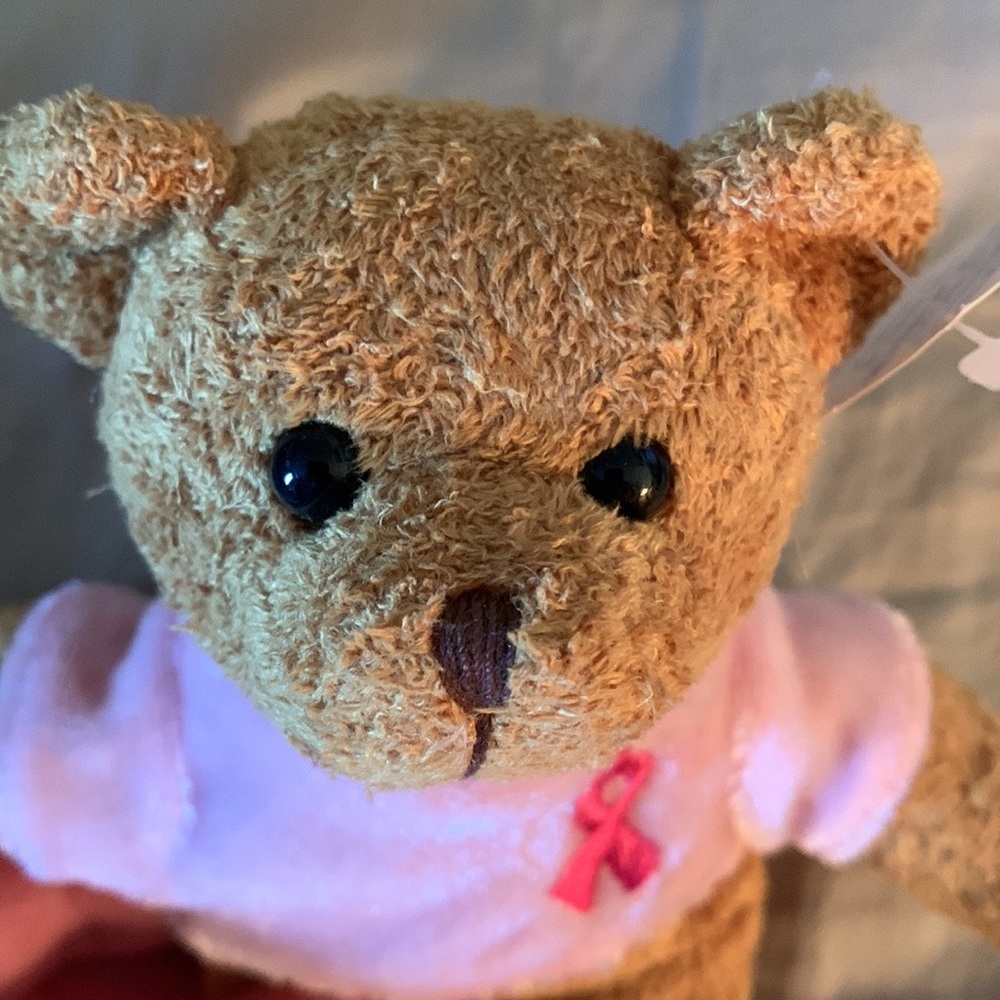 Avon Pink Ribbon Plush Mini Bear